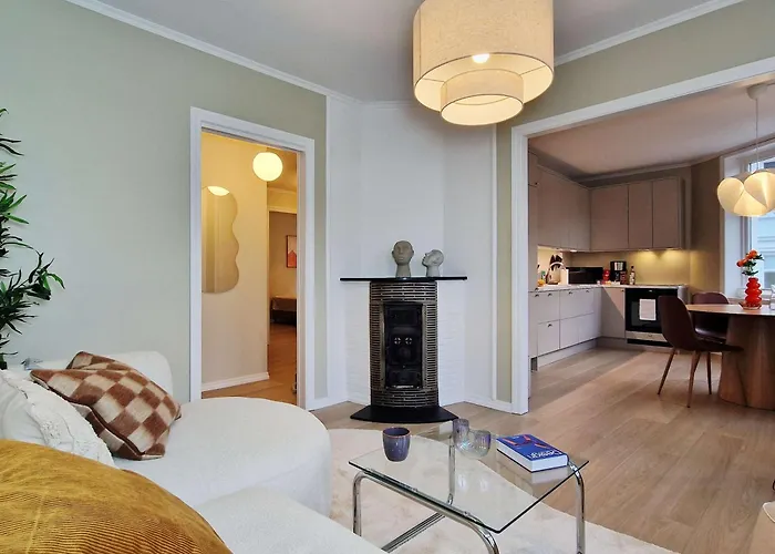 Modern 3 Bedroom 2 King Beds Near Bryggen